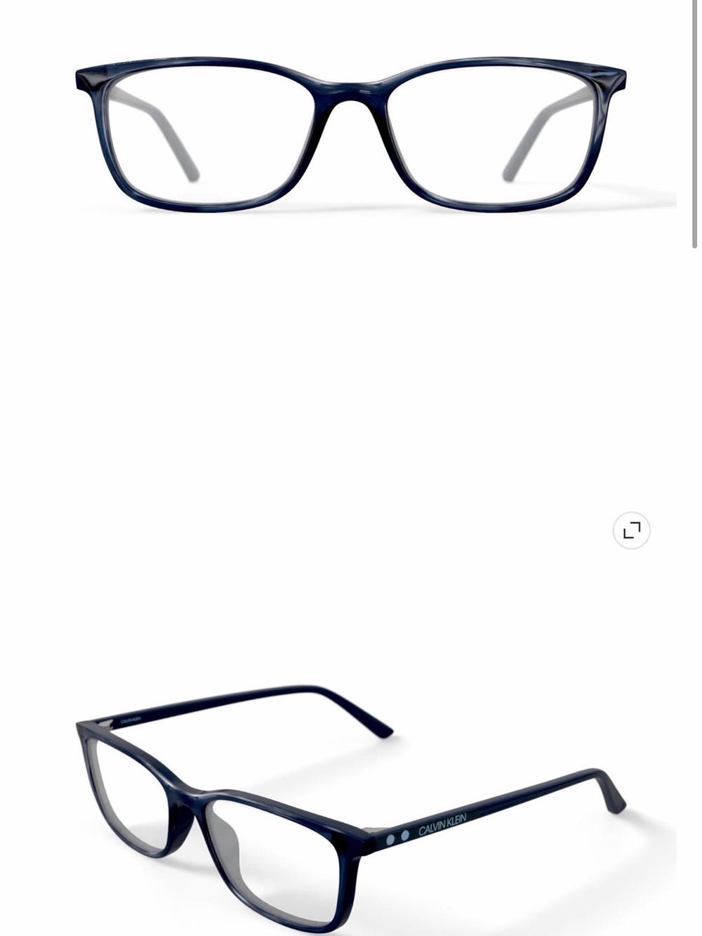 Calvin Klein Women's CK19512G Eyeglasses with Case, Teal Crystal
